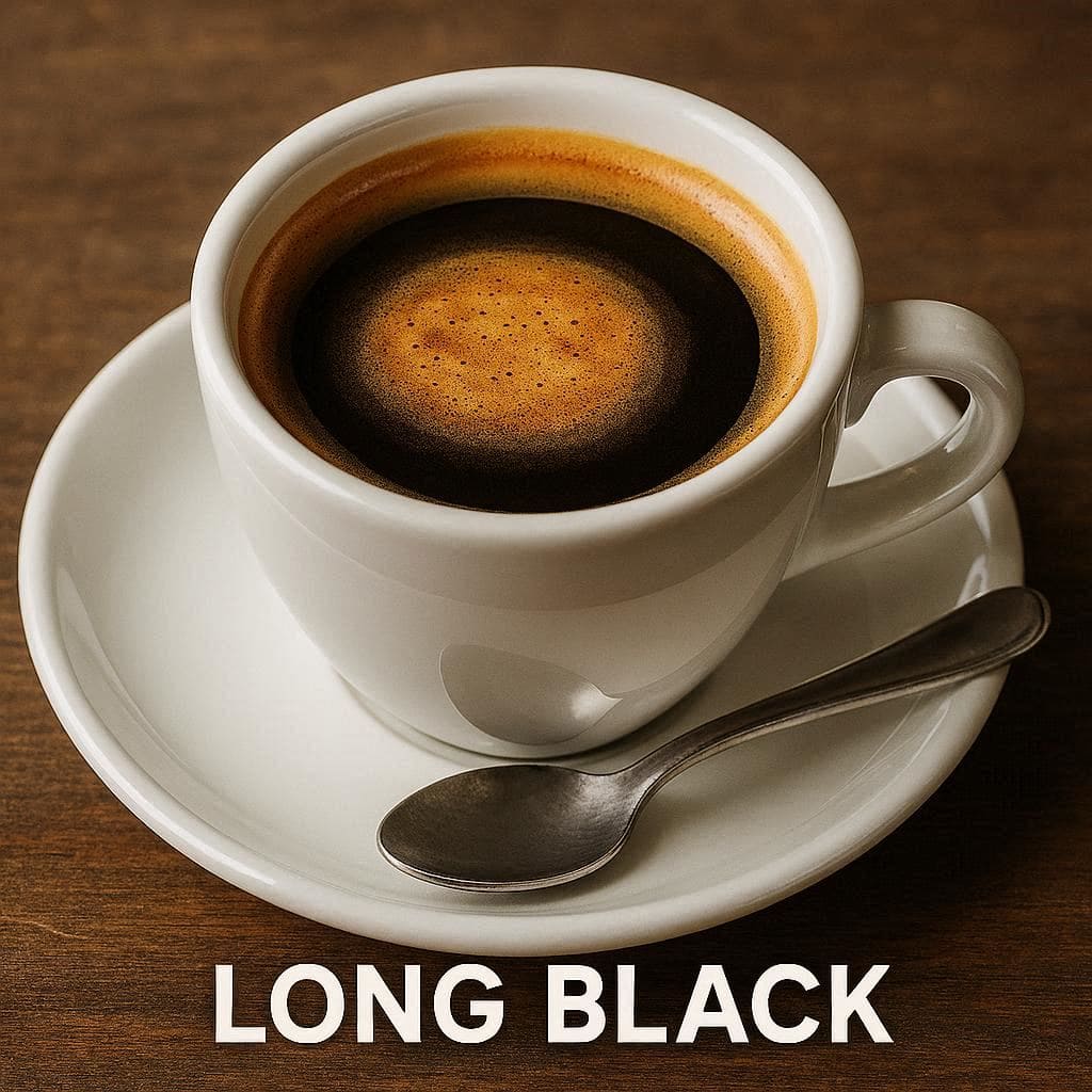 Long Black Six Ounces Coffee